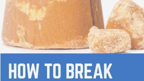 how to break jaggery