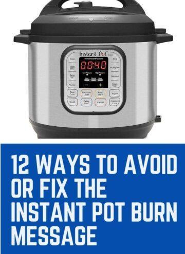 instant pot burn notice